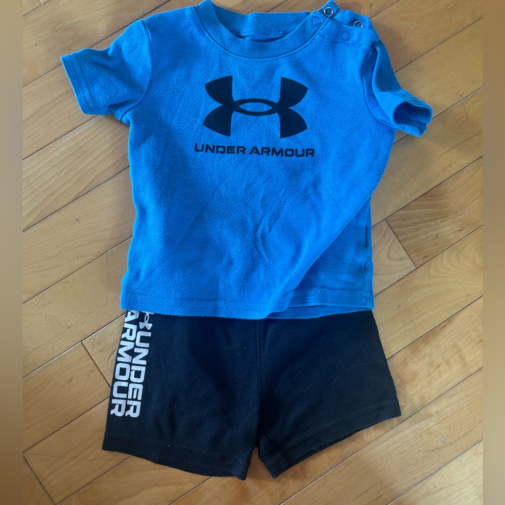 Under Armour Bright Blue Baby Onesie